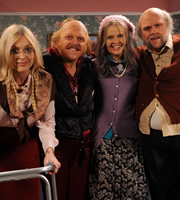 Celebrity Juice. Image shows from L to R: Fearne Cotton, Leigh Francis, Holly Willoughby, Rufus Hound. Copyright: Talkback / TalkbackThames