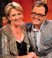 Alan Carr: Chatty Man. Image shows from L to R: Fern Britton, Alan Carr. Copyright: Open Mike Productions