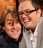 Alan Carr: Chatty Man. Image shows from L to R: Jonathan Ross, Alan Carr. Copyright: Open Mike Productions