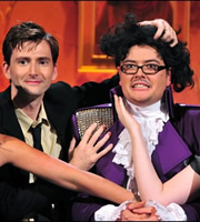 Alan Carr: Chatty Man. Image shows from L to R: David Tennant, Alan Carr. Copyright: Open Mike Productions