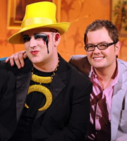 Alan Carr: Chatty Man. Image shows from L to R: Boy George, Alan Carr. Copyright: Open Mike Productions