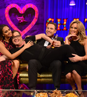 Alan Carr: Chatty Man. Image shows from L to R: Alesha Dixon, Alan Carr, David Walliams, Amanda Holden. Copyright: Open Mike Productions