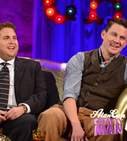 Alan Carr: Chatty Man. Image shows from L to R: Jonah Hill, Channing Tatum. Copyright: Open Mike Productions