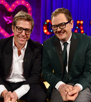 Alan Carr: Chatty Man. Image shows from L to R: Hugh Grant, Alan Carr. Copyright: Open Mike Productions