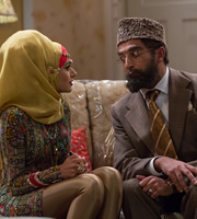 Citizen Khan. Image shows from L to R: Alia (Bhavna Limbachia), Mr Khan (Adil Ray). Copyright: BBC