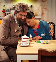 Citizen Khan. Image shows from L to R: Mr Khan (Adil Ray), Mrs Khan (Shobu Kapoor). Copyright: BBC