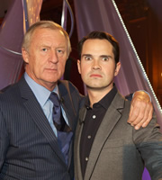 A Comedy Roast. Image shows from L to R: Chris Tarrant, Jimmy Carr. Copyright: Monkey Kingdom