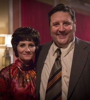 Cradle To Grave. Image shows from L to R: Bet Baker (Lucy Speed), Fred 'Spud' Baker (Peter Kay). Copyright: ITV Studios