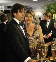 Episodes. Image shows from L to R: Sean Lincoln (Stephen Mangan), Beverly Lincoln (Tamsin Greig). Copyright: Hat Trick Productions / BBC