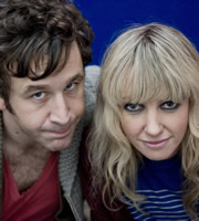 FM. Image shows from L to R: Lindsay Carol (Chris O'Dowd), Ladyhawke (Phillipa Brown). Copyright: Granada Productions