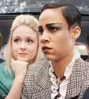 Fresh Meat. Image shows from L to R: Josie (Kimberley Nixon), Vod (Zawe Ashton). Copyright: Objective Productions / Lime Pictures