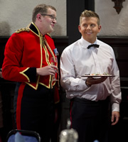 Gary: Tank Commander. Image shows from L to R: Captain Fanshaw (Miles Jupp), Gary McLintoch (Greg McHugh). Copyright: The Comedy Unit