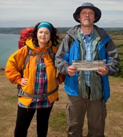 The Great Outdoors. Image shows from L to R: Christine (Ruth Jones), Bob (Mark Heap). Copyright: BBC / Tidy Productions