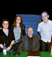 The Guessing Game. Image shows from L to R: Susan Calman, Emily Dean, Clive Anderson, Alun Cochrane. Copyright: BBC