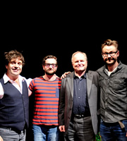 The Guessing Game. Image shows from L to R: Phil Nichol, Paul Pirie, Clive Anderson, Rob Rouse. Copyright: BBC