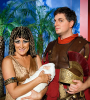 Horrible Histories. Image shows from L to R: Martha Howe-Douglas, Ben Willbond. Copyright: Lion Television / Citrus Television