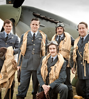 Horrible Histories. Image shows from L to R: Simon Farnaby, Ben Willbond, Mathew Baynton, Laurence Rickard, Jim Howick. Copyright: Lion Television / Citrus Television