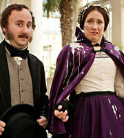 Horrible Histories. Image shows from L to R: Jim Howick, Martha Howe-Douglas. Copyright: Lion Television / Citrus Television