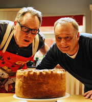 House Of Fools. Image shows from L to R: Vic (Vic Reeves), Bob (Bob Mortimer). Copyright: BBC / Pett Productions