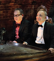 House Of Fools. Image shows from L to R: Vic (Vic Reeves), Bob (Bob Mortimer). Copyright: BBC / Pett Productions