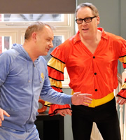 House Of Fools. Image shows from L to R: Bob (Bob Mortimer), Vic (Vic Reeves). Copyright: BBC / Pett Productions