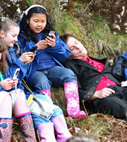 Don (Dan Clark) takes some kids on his version of a gruelling hike. Don Danbury (Dan Clark). Copyright: Brown Eyed Boy