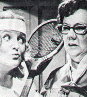 Inside George Webley. Image shows from L to R: Rosemary Webley (Patsy Rowlands), Mrs Duggins (Dandy Nichols). Copyright: Yorkshire Television