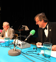 I'm Sorry I Haven't A Clue. Image shows from L to R: Tim Brooke-Taylor, Stephen Fry. Copyright: BBC