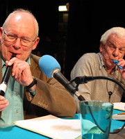 I'm Sorry I Haven't A Clue. Image shows from L to R: Graeme Garden, Barry Cryer. Copyright: BBC