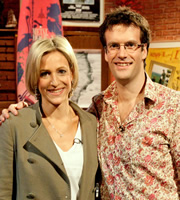 I've Never Seen Star Wars. Image shows from L to R: Emily Maitlis, Marcus Brigstocke. Copyright: BBC