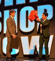 The John Bishop Show. Image shows from L to R: John Bishop, Pete Firman. Copyright: Lola Entertainment