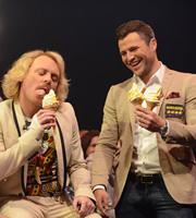 Keith Lemon's LemonAid. Image shows from L to R: Keith Lemon (Leigh Francis), Mark Wright. Copyright: TalkbackThames