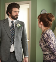 The Kennedys. Image shows from L to R: Tony Kennedy (Dan Skinner), Brenda Kennedy (Katherine Parkinson). Copyright: BBC