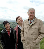 Last Of The Summer Wine. Image shows from L to R: Entwistle (Burt Kwouk), Alvin Smedley (Brian Murphy), Luther 'Hobbo' Hobdyke (Russ Abbot). Copyright: BBC