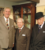 Last Of The Summer Wine. Image shows from L to R: Luther 'Hobbo' Hobdyke (Russ Abbot), Norman Clegg (Peter Sallis), Herbert 'Truly' Truelove (Frank Thornton). Copyright: BBC