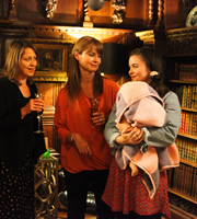 Last Tango In Halifax. Image shows from L to R: Gillian (Nicola Walker), Felicity (Kate Isitt), Ellie (Katherine Rose Morley). Copyright: Red Production Company