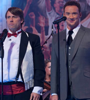 A League Of Their Own. Image shows from L to R: John Bishop, Russell Watson. Copyright: CPL Productions