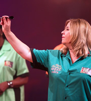 Let's Play Darts. Liza Tarbuck. Copyright: Zeppotron