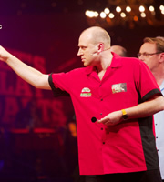 Let's Play Darts. Image shows from L to R: Tim Vine, Sean Lock. Copyright: Zeppotron