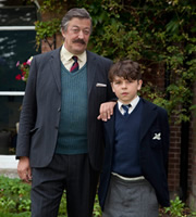 Little Crackers. Image shows from L to R: Headmaster (Stephen Fry), Fry (Daniel Roche)