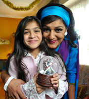 Little Crackers. Image shows from L to R: Young Meera (Narisa Padhiar), Meera Syal