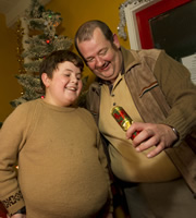 Little Crackers. Image shows from L to R: Little Johnny (Thomas Mills), Kevin (Johnny Vegas)