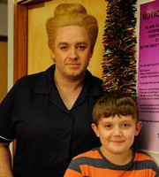 Little Crackers. Image shows from L to R: Nurse (Jason Manford), Young Jason (Ellis Hollins)