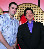 Live At The Apollo. Image shows from L to R: Jason Manford, Michael McIntyre. Copyright: Open Mike Productions