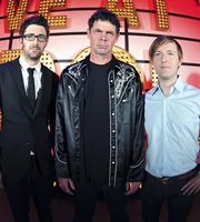 Live At The Apollo. Image shows from L to R: Mark Watson, Rich Hall, Andrew Maxwell. Copyright: Open Mike Productions