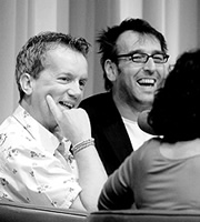 MacAulay And Co. Image shows from L to R: Frank Skinner, John Gordillo. Copyright: BBC