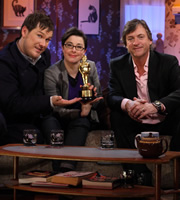 The Matt Lucas Awards. Image shows from L to R: Marc Wootton, Sue Perkins, Richard Madeley. Copyright: John Stanley Productions / BBC