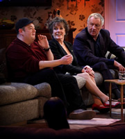 The Matt Lucas Awards. Image shows from L to R: Johnny Vegas, Esther Rantzen, Chris Tarrant. Copyright: John Stanley Productions / BBC