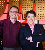 Michael McIntyre's Comedy Roadshow. Image shows from L to R: Sean Lock, Michael McIntyre. Copyright: Open Mike Productions