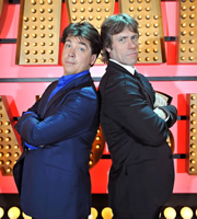 Michael McIntyre's Comedy Roadshow. Image shows from L to R: Michael McIntyre, John Bishop. Copyright: Open Mike Productions